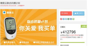 京東血糖儀類眾籌創新高，糖果云一日破41萬，開啟健康管理新篇章